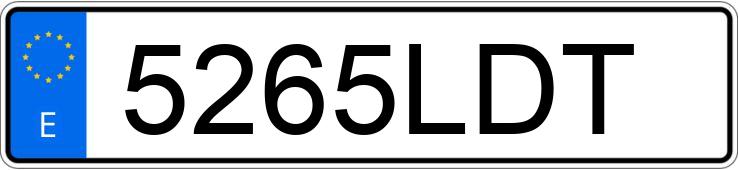 Numer rejestracyjny 5265LDT posiada VOLKSWAGEN GOLF Numer rejestracyjny 5265LDT posiada VOLKSWAGEN GOLF