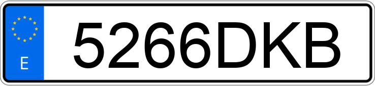 Numer rejestracyjny 5266DKB posiada NISSAN SUNNY