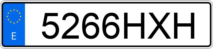 Numer rejestracyjny 5266HXH posiada BMW SERIE 5