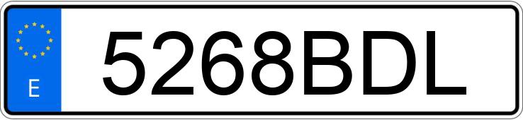 Numer rejestracyjny 5268BDL posiada PEUGEOT 206