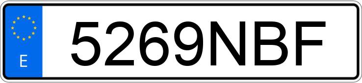 Numer rejestracyjny 5269NBF posiada EBRO S700