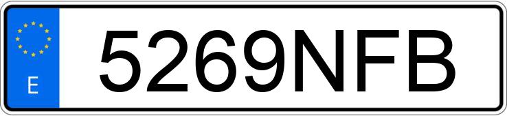 Numer rejestracyjny 5269NFB posiada KIA STONIC