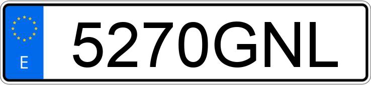 Numer rejestracyjny 5270GNL posiada FORD MONDEO