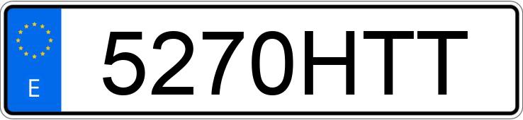 Numer rejestracyjny 5270HTT posiada BMW X1