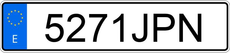 Numer rejestracyjny 5271JPN posiada FIAT PANDA