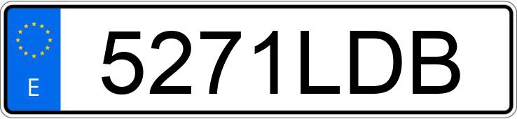 Реєстраційний номер 5271LDB має CITROEN BERLINGO