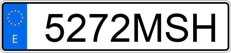 Numer rejestracyjny 5272MSH posiada AUDI A5 SPORTBACK