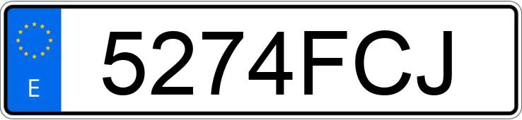 Numer rejestracyjny 5274FCJ posiada KIA CARNIVAL