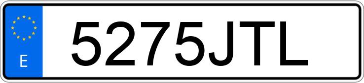 Numer rejestracyjny 5275JTL posiada DACIA LOGAN