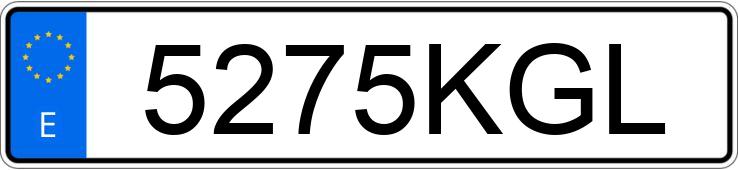 Numer rejestracyjny 5275KGL posiada RENAULT MEGANE