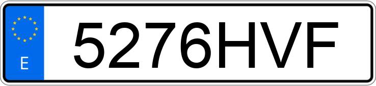 Numer rejestracyjny 5276HVF posiada FORD FIESTA