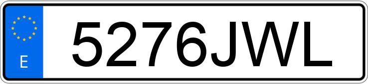 Numer rejestracyjny 5276JWL posiada SEAT ALHAMBRA Numer rejestracyjny 5276JWL posiada SEAT ALHAMBRA