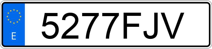 Numer rejestracyjny 5277FJV posiada NISSAN CABSTAR