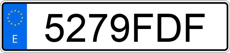 Numer rejestracyjny 5279FDF posiada MERCEDES C (203)