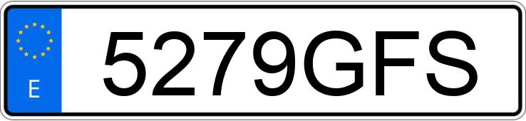 Numer rejestracyjny 5279GFS posiada FIAT DUCATO