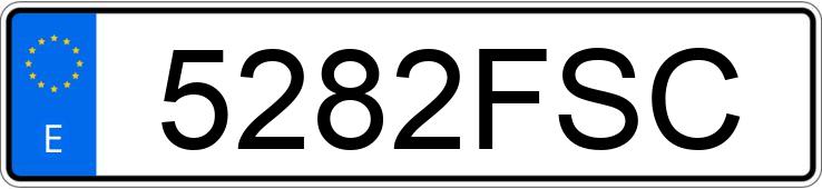 Numer rejestracyjny 5282FSC posiada RENAULT CLIO