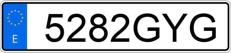 Numer rejestracyjny 5282GYG posiada RENAULT MASTER