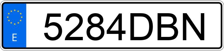 Numer rejestracyjny 5284DBN posiada ROVER MG ZR