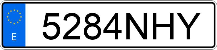 Numer rejestracyjny 5284NHY posiada HONDA CB 500