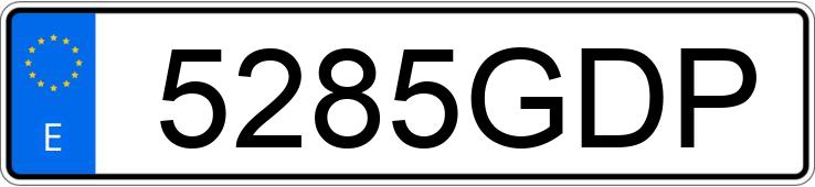 Numer rejestracyjny 5285GDP posiada CITROEN XSARA