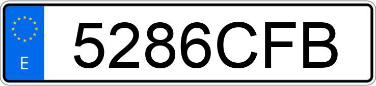 Numer rejestracyjny 5286CFB posiada MERCEDES CLK (208-209)