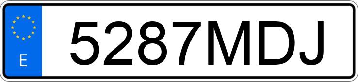 Numer rejestracyjny 5287MDJ posiada RENAULT EXPRESS