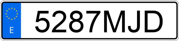 Numer rejestracyjny 5287MJD posiada VOLVO FH