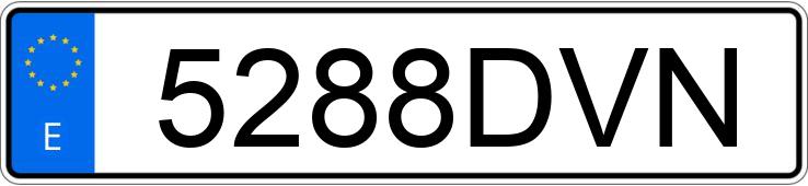 Skradziono pojazd o numerach rejestracyjnych 5288DVN