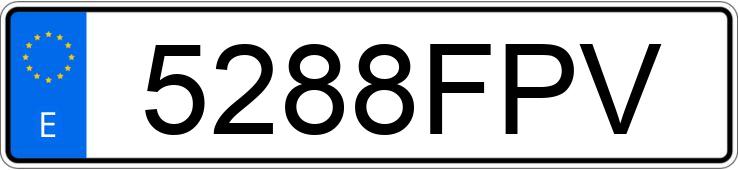 Numer rejestracyjny 5288FPV posiada OPEL VECTRA