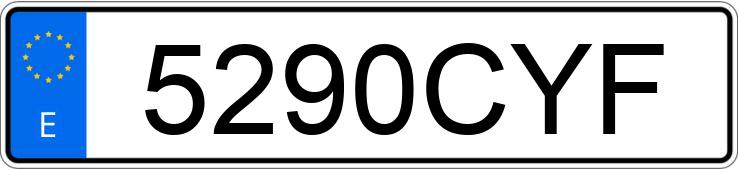 Numer rejestracyjny 5290CYF posiada SMART ROADSTER-COUPE