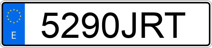 Numer rejestracyjny 5290JRT posiada TOYOTA YARIS