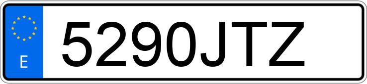 Numer rejestracyjny 5290JTZ posiada MERCEDES C (204)