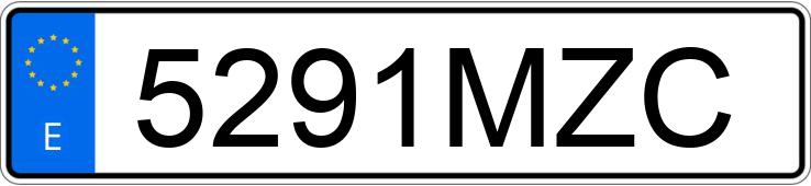 Numer rejestracyjny 5291MZC posiada VOLKSWAGEN GOLF