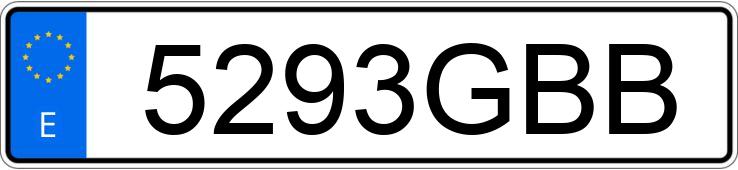 Numer rejestracyjny 5293GBB posiada AUDI A3