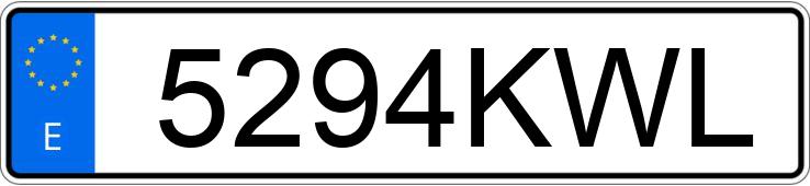 Numer rejestracyjny 5294KWL posiada SEAT LEON