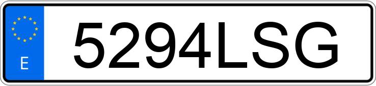 Numer rejestracyjny 5294LSG posiada VOLKSWAGEN PASSAT