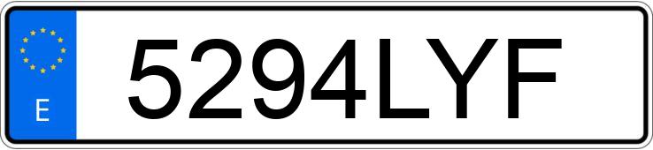 Numer rejestracyjny 5294LYF posiada SKODA FABIA