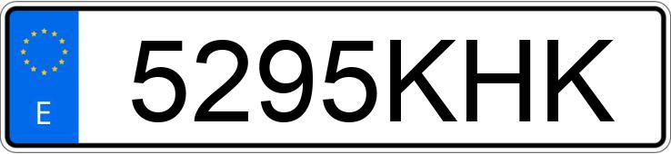 Numer rejestracyjny 5295KHK posiada PEUGEOT BIPPER