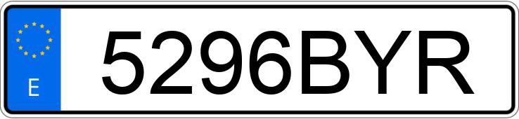 Numer rejestracyjny 5296BYR posiada CITROEN C5