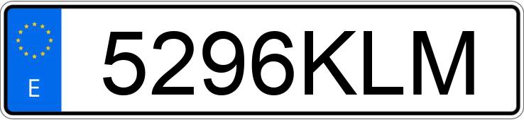 Numer rejestracyjny 5296KLM posiada RENAULT SCENIC