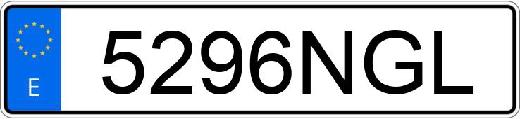 Il numero di registrazione 5296NGL ha VOLKSWAGEN GOLF PLUS