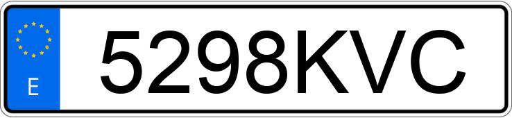 Numer rejestracyjny 5298KVC posiada MERCEDES C (205)