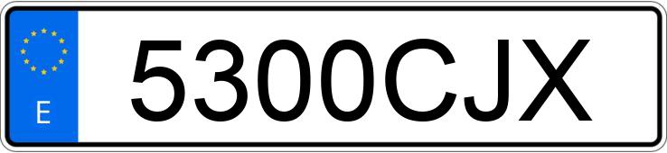 Numer rejestracyjny 5300CJX posiada JEEP GRAND CHEROKEE