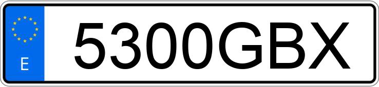 Numer rejestracyjny 5300GBX posiada VOLKSWAGEN TIGUAN