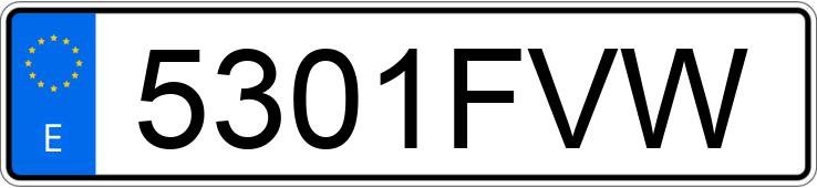 Numer rejestracyjny 5301FVW posiada RENAULT CLIO