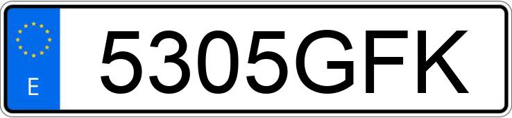 Numer rejestracyjny 5305GFK posiada MAZDA MAZDA3 Numer rejestracyjny 5305GFK posiada MAZDA MAZDA3