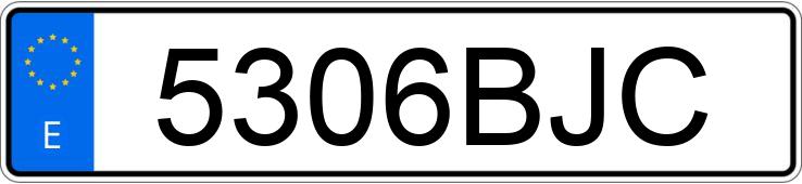 Numer rejestracyjny 5306BJC posiada MERCEDES E 320 (210)