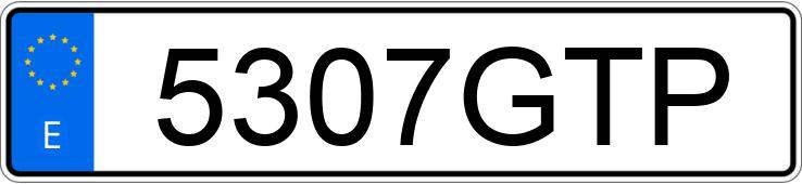 Numer rejestracyjny 5307GTP posiada OPEL ASTRA