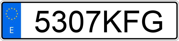 Numer rejestracyjny 5307KFG posiada MERCEDES VITO 114 CDI C FGN