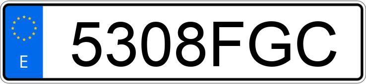 Numer rejestracyjny 5308FGC posiada BMW SERIE 3